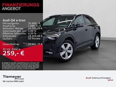 Mythosschwarz metallic Gebraucht 2022 Audi Q4 e-tron Ambiente SUV | 26.480 € (Fairer Preis)