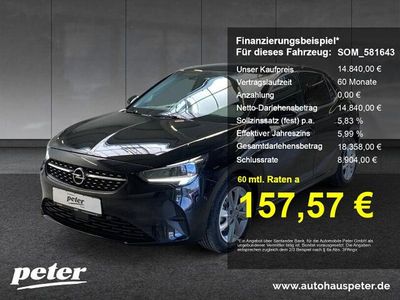 Gebraucht Opel Corsa Elegance 101 PS (74 kW) 2023 Diamant schwarz/karbon schwarz Kleinwagen