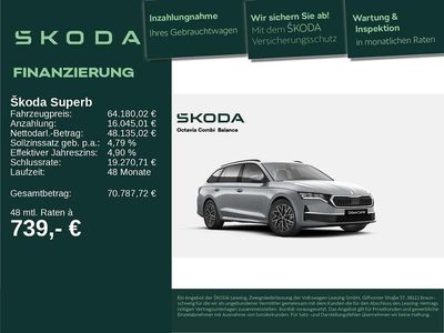 Neu Skoda Superb SportLine 150 PS (110 kW) 2026 Silber Kombi