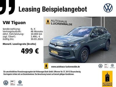 Neu VW Tiguan 150 PS (110 kW) 2026 Grün SUV