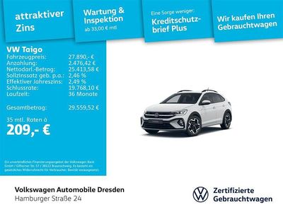 Gebraucht VW Taigo R-line 150 PS (110 kW) 2025 Weiß SUV