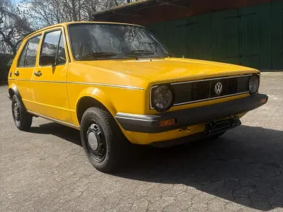 Brugt VW Golf I 50 HK (36 kW) 1982 Gul Hatchback