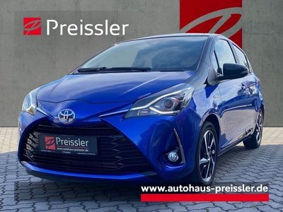 gebraucht Toyota Yaris Hybrid 1,5-l-VVT-i Hybrid 5-Türer Style Selection Blue