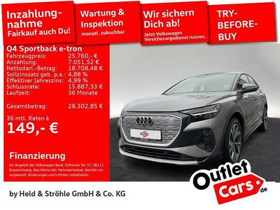 Gebraucht Audi Q4 Sportback e-tron Sport 125 kW (170 PS) 2022 Grau SUV