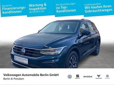 Blau Gebraucht 2021 VW Tiguan Life SUV | 21.350 € (Guter Preis)