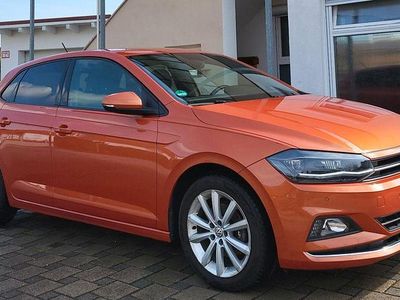 Second-hand VW Polo Highline 95 CP (69 kW) 2018 Portocaliu Hatchback