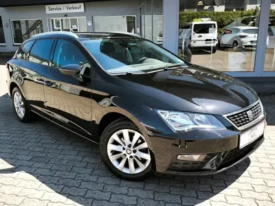 Usata Seat Leon ST Style 110 CV (80 kW) 2017 Nero Station wagon