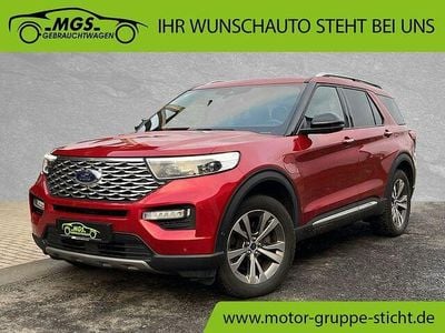 Rot Gebraucht 2021 Ford Explorer Platinum SUV | 44.980 € (Guter Preis)