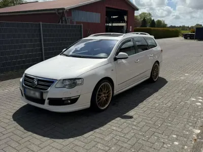 Usata VW Passat R-line 170 CV (125 kW) 2008 Bianco Station wagon