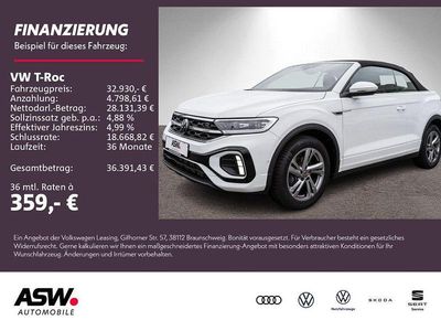 Second-hand VW T-Roc Cabriolet R-line 150 CP (110 kW) 2025 Alb Cabrio