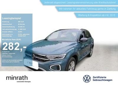 Second-hand VW T-Roc Style 150 CP (110 kW) 2022 Albastru SUV