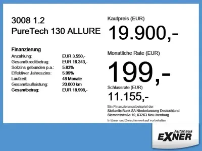 Brugt Peugeot 3008 Allure 131 HK (96 kW) 2023 Grå SUV