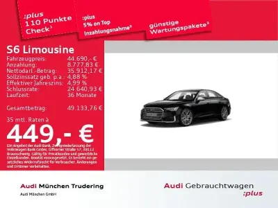 Gebraucht Audi S6 Design 349 PS (256 kW) 2020 Mythosschwarz metallic Limousine