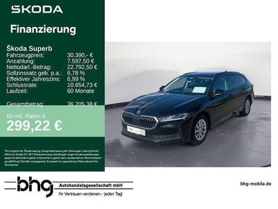 Gebraucht Skoda Superb Essence 150 PS (110 kW) 2025 Schwarz Kombi