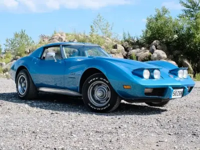 Gebraucht Corvette C3 207 PS (152 kW) 1976 Blau Cabrio