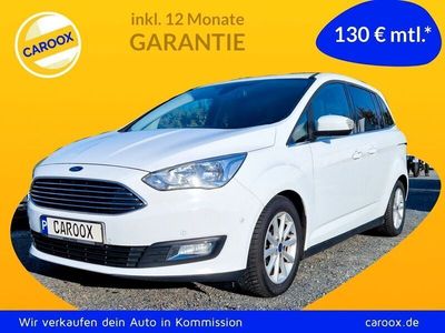 Gebraucht Ford Grand C-Max Titanium 125 PS (91 kW) 2017 Weiß Van / Kleinbus