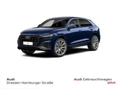 Gebraucht Audi Q8 S-Line 340 PS (250 kW) 2022 Navarrablau metallic SUV