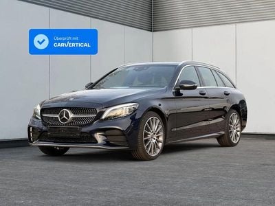 Gebraucht Mercedes C300 AMG line 258 PS (189 kW) 2019 Cavansitblau  metalliclack Kombi