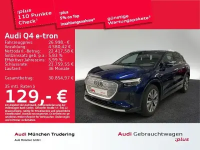 Gebraucht Audi Q4 e-tron Advanced Plus 150 kW (204 PS) 2023 Blau SUV
