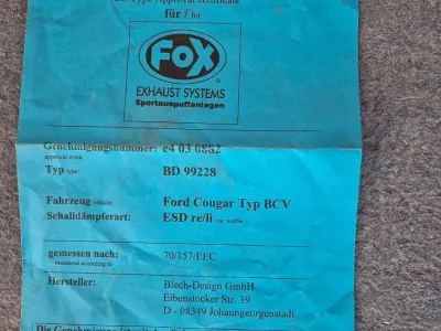 Gebraucht Ford Cougar 170 PS (125 kW) 1999 Blau Coupé