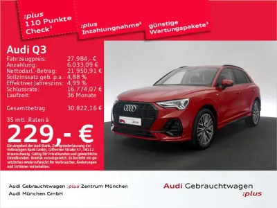 Brugt Audi Q3 S-Line 150 HK (110 kW) 2022 Rød SUV