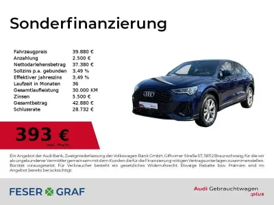 Gebraucht Audi Q3 Sportback S-Line 150 PS (110 kW) 2025 Navarrablau metallic SUV