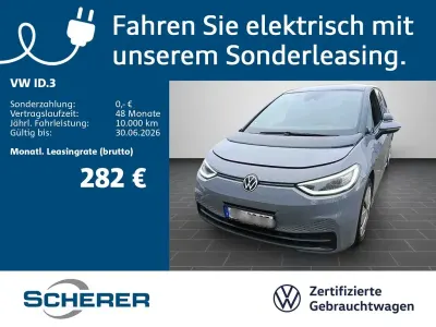 Gebraucht VW ID.3 Pro 106 kW (145 PS) 2022 Mondsteingrau schwarz Kleinwagen