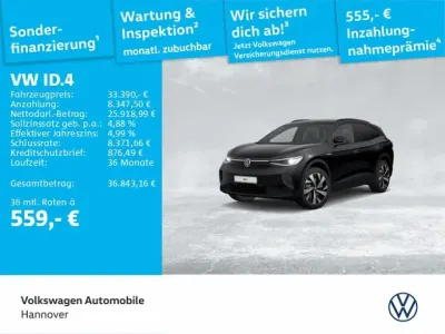 Brugt VW ID.4 Pro Performance 150 kW (204 HK) 2023 Sort SUV