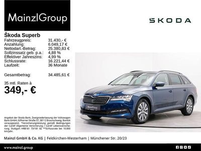 Blau Gebraucht 2024 Skoda Superb Ambition Kombi | 31.430 € (Fairer Preis)