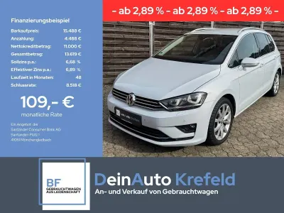 Gebraucht VW Golf Sportsvan Highline 125 PS (91 kW) 2018 Weiß Van / Kleinbus