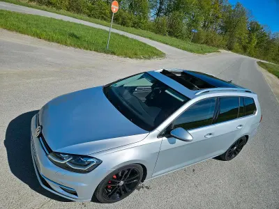 Gebraucht VW Golf VII R-line 150 PS (110 kW) 2019 Silber Kombi