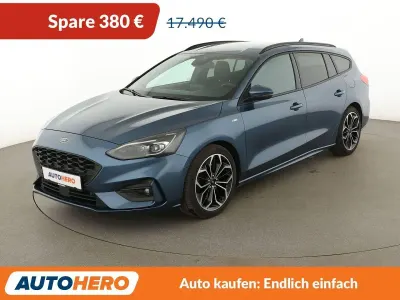 Gebraucht Ford Focus ST-Line 125 PS (91 kW) 2020 Blau Kombi
