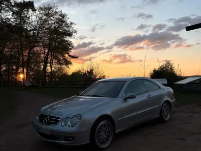 Brugt Mercedes CLK200 184 HK (135 kW) 2007 Sølv Coupe