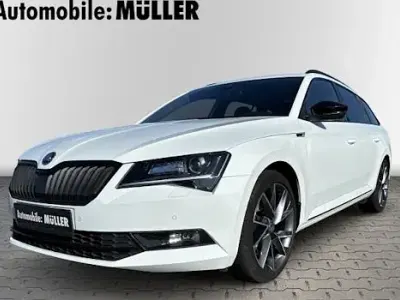 Gebraucht Skoda Superb SportLine 150 PS (110 kW) 2018 Laserweiss Kombi