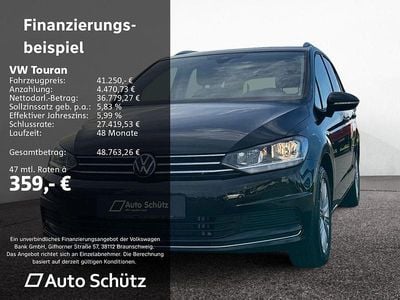 Neu VW Touran 150 PS (110 kW) 2025 Schwarz Van / Kleinbus