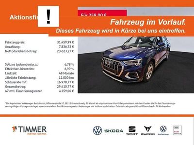 Gebraucht Audi Q3 Advanced Plus 150 PS (110 kW) 2023 Blau SUV