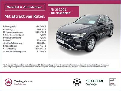 Gebraucht VW T-Roc IQ Drive 150 PS (110 kW) 2023 Schwarz SUV