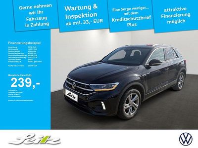 Usado VW T-Roc R-line 150 HP (110 kW) 2022 Preto SUV