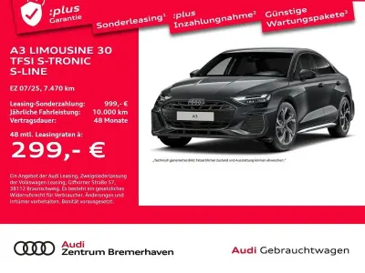 Gebraucht Audi A3 S-Line 116 PS (85 kW) 2025 Daytonagrau perleffekt (grau) Limousine