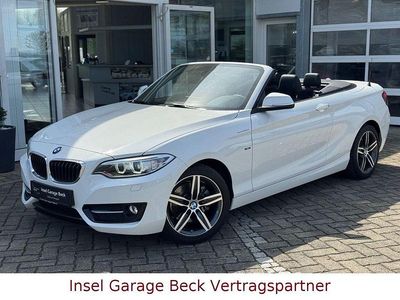 Usata BMW 220 Performance 190 CV (139 kW) 2015 Bianco Cabrio