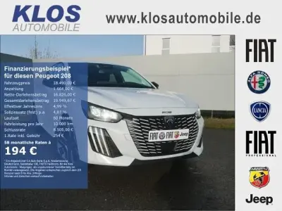 Nouvelle Peugeot 208 Allure 101 ch (74 kW) 2025 Blanc Citadine