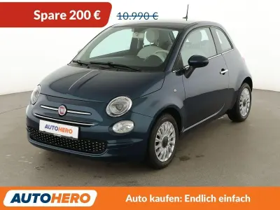 Gebraucht Fiat 500 Lounge 69 PS (50 kW) 2019 Blau Kleinwagen
