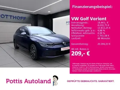 Gebraucht VW Golf VII Life 2021 Blau Kleinwagen