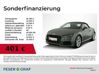 Chronosgrau metallic Gebraucht 2022 Audi TT Roadster Sport Cabrio | 35.280 € (Guter Preis)