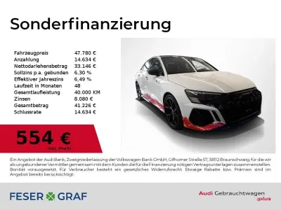 Gebraucht Audi RS3 Ambiente 460 PS (338 kW) 2023 Gletscherweiß metallic Limousine