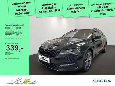 Gebraucht Skoda Superb SportLine 150 PS (110 kW) 2023 Schwarz Kombi