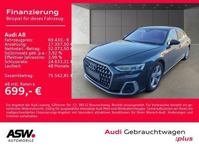 Gebraucht Audi A8L Ambiente 462 PS (339 kW) 2022 Manhattangrau metallic Limousine