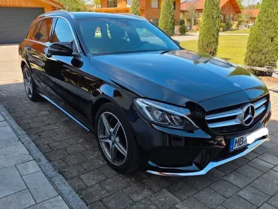 Brugt Mercedes C250 AMG line 204 HK (150 kW) 2016 Sort Stationcar