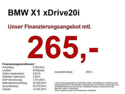 Gebraucht BMW X1 Sport Line 192 PS (141 kW) 2021 Black sapphire metallic SUV