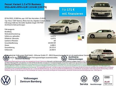 Gebraucht VW Passat Business 150 PS (110 kW) 2025 Weiß Limousine